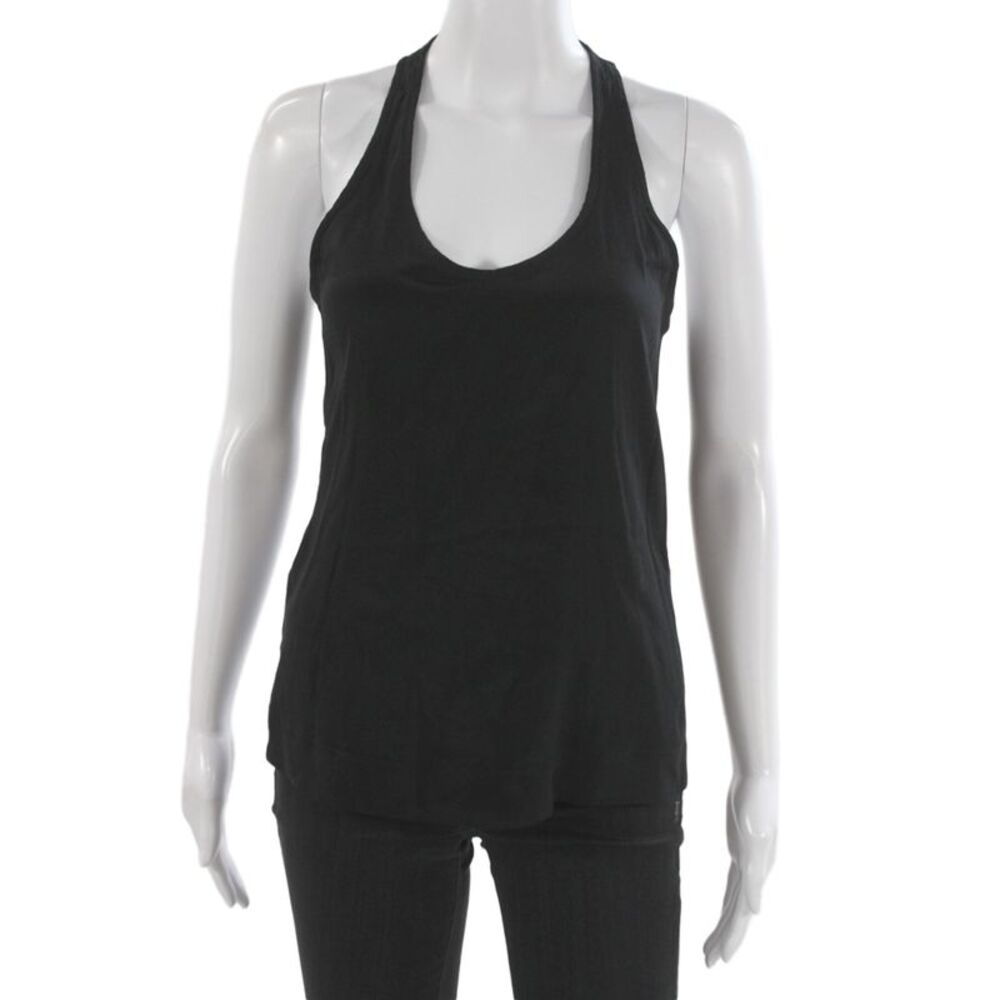 Jennifer Hope Women Basic Halter Tank Black Sleeveless Size XS